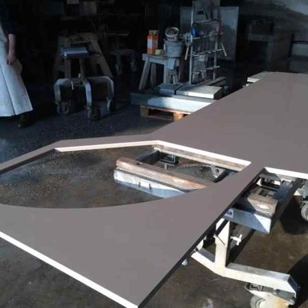 Küchenarbeitsplatte Millimeter passgenau produziert in unserer Meisterwerkstatt